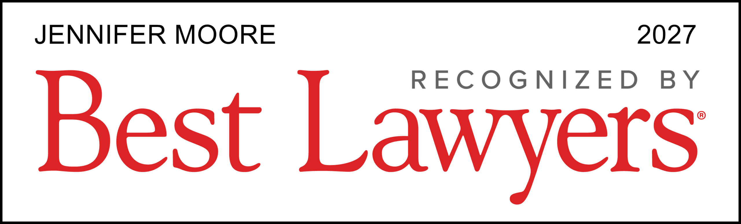 Jennifer Moore Selected to 2027 Best Lawyers in America | The Moore Law Office | Asheville